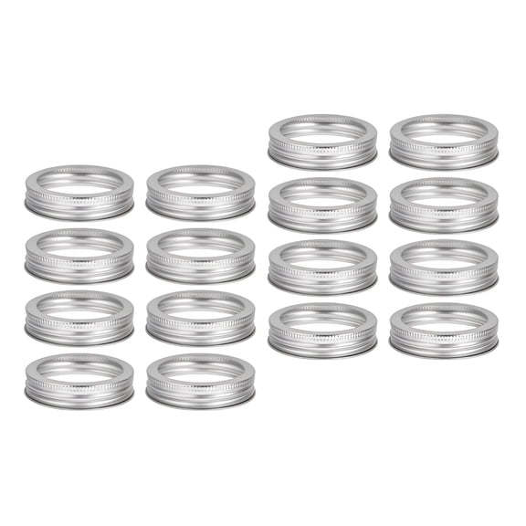 ACDANC 2026 New 48 Pcs Regular Mouth Canning Jar Bands Replacement Metal Split-Type Lids Rings for Canning, Preserving, Kitchen, Pantry, Home Cooking