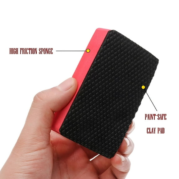 ACDANC 2026 New 4Pcs Clay Bar Sponge,Fine Grade Auto Detailing,Magic Car Pad Block Cleaning,Wax Polish Pad Tool,Kitchen Cleaning Sponge Home Cleaner,Reusable and Washable