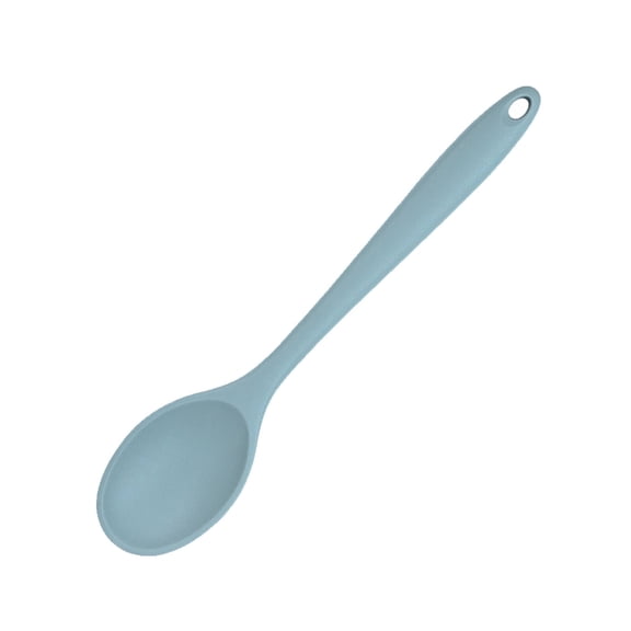 ACDANC 2026 New 4Pcs Stirring Spoon Ergonomic Handle Slotted Spoons for Cooking Heat Resistance Non Stick Spoon for Cooking Baking Kitchen Restaurant Home Light Blue