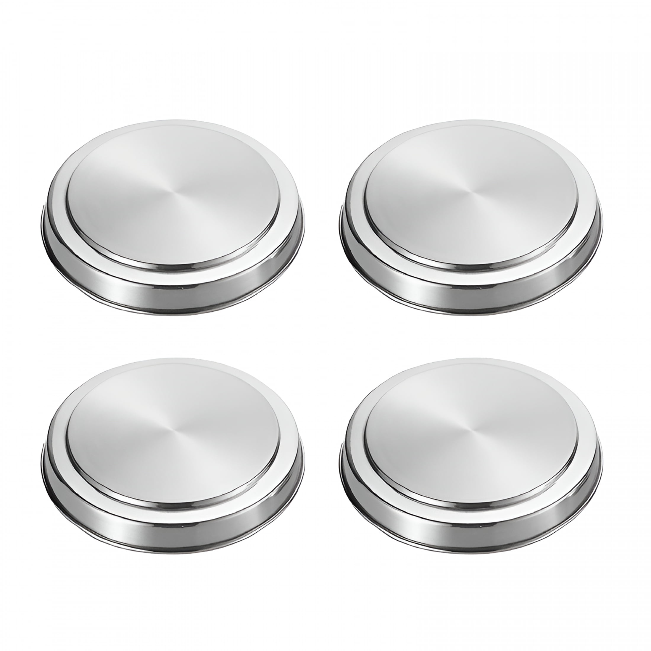 ACDANC 2026 New 4Pcs Stove Guard for Gas Stoves Gas Stove Burner Protectors for Kitchen, Home, Apartment Silver Round