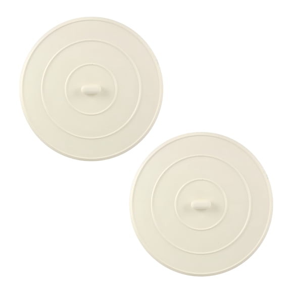 ACDANC 2026 New 5 In. Flat Suction Bathroom Or Kitchen Sink and Tub/Shower Stopper in White Drain Stopper Bathroom Sink(2-Pack) for Bathroom, Kitchen, Sink, Tub, Shower, Drainage.