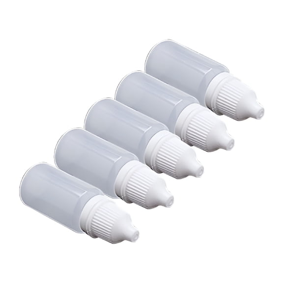 ACDANC 2026 New 5 Pcs Durable 5-100Ml Empty Plastic Squeezable Dropper Bottles Eye Liquid Dropper for Essential Oils,Diy Crafts,Travel,Laboratory Use