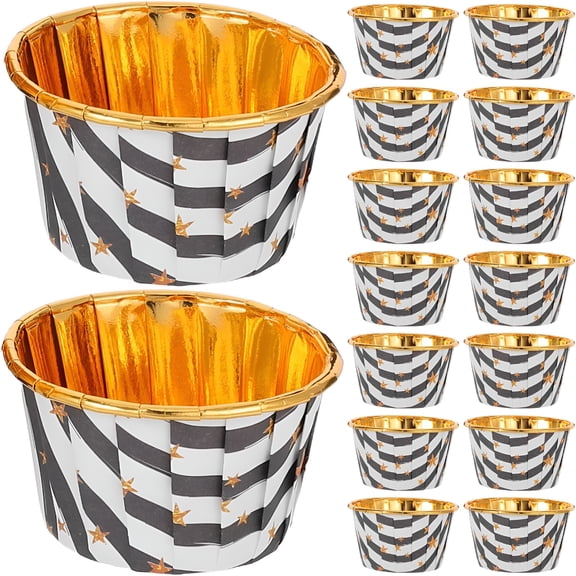 ACDANC 2026 New 50Pcs 80Ml Non-Stick Muffin Baking Cups Reusable Mini Dessert Liners High-Temperature Resistant Waterproof Oilproof Baking Molds for Ice Cream and Cupcake