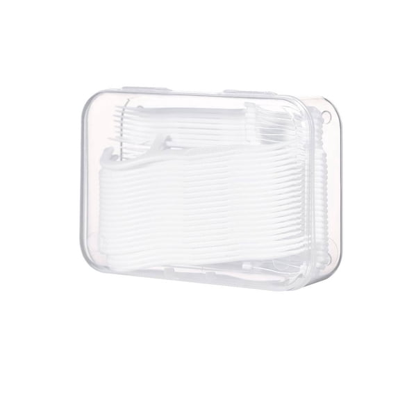 ACDANC 2026 New 50Pcs Dental Pick High Tensile Strength Interdental Brushes 50 Pieces Pack Dental Floss Picks Disposable Use White for Dental Hygiene Teeth Cleaning Oral Care Hard-To-Reach Areas.