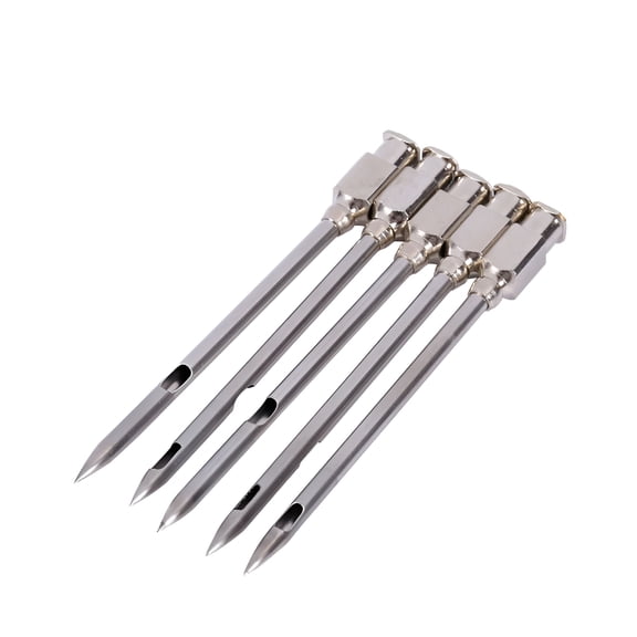 ACDANC 2026 New 5Pcs Stainless Steel Meat Marinade Injector Needle Replacements for Barbecue Grill Flavor Turkey, for Marinating Meats, Grilling, Bbq, Turkey, Injecting Flavors, Cooking