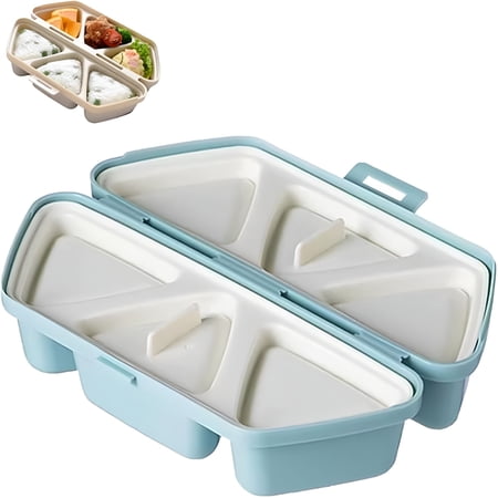 ACDANC 2026 New 6-In-1 Onigiri Mold Set - Triangle Sushi Molds for Quick & Easy Rice Balls,Convenient Rice Container for Seaweed Sushi Musubi - Portable,Easy to Clean