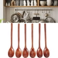thumbnail image 1 of ACDANC 2026 New 6 Piece Long Wooden Spoon Korean Style 9'' Inch Natural Wood Soup for Cooking, Serving, Soups, Stews, Stir-Frying, Kitchen Use, Home, Traditional Meals., 1 of 7