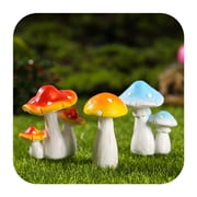 ACDANC 2026 New 7" Mushroom Garden Statue,3 Count for Garden,Patio,Lawn,Flower Bed,Yard,Home Outdoor Decor