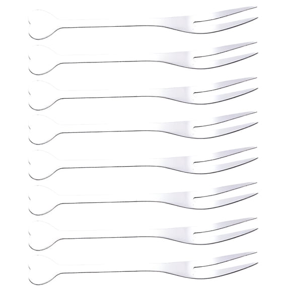 ACDANC 2026 New 8 Pieces Dessert Forks Set Stainless Steel Forks Cheese Serving Fork Fruit Dessert Forks Fruit Cutting Fork for Birthdays Wedding Party Bbq
