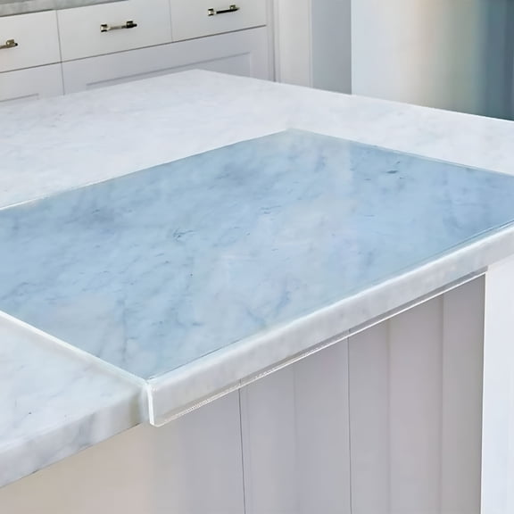 ACDANC 2026 New Acrylic Cutting Board Transparent Cutting Board with Lip Edge 35X45Cm Reusable Cutting Board Rectangle Chopping Board Clear Countertop Protector Board for Kitchen Countertop