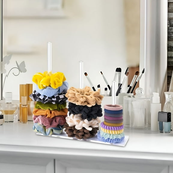 ACDANC 2026 New Acrylic Scrunchie Holder Stand Hair Tie Organizer Hair Accessories Organizer for Home Salon Vanity
