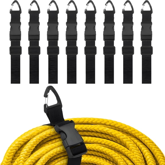 ACDANC 2026 New Adjustable Extension Cord Holder Organizer,8 Pack 17'' Storage Straps with Triangular Buckle Cord Organizer for Appliances Forhome,Office,Workshop,Garage,Travel