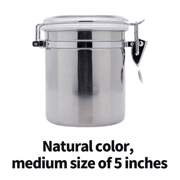 ACDANC 2026 New Airtight Food Storage Containers Stainless Steel Minion Birthday Party Decorations Seal Floral Sweaters for Women for Kitchen Pantry Office Lunch Home Organization 12.5*10.5 Cm Black