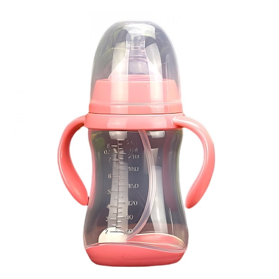 ACDANC 2026 New Anti Colic Baby Bottles for Breastfed Babies-Medium Flow Nipples,Wide Neck Bottle,Bpa Free with Handle for Home,Travel,Daycare 3-6 Months