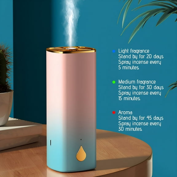 ACDANC 2026 New Automatic Air Freshener Dispenser,Auto Air Freshener Spray Dispenser Wall Mounted Or Free Standing Battery Powered W/Interval Spray Setting for Commercial & Home Use,No Drilling,45Ml