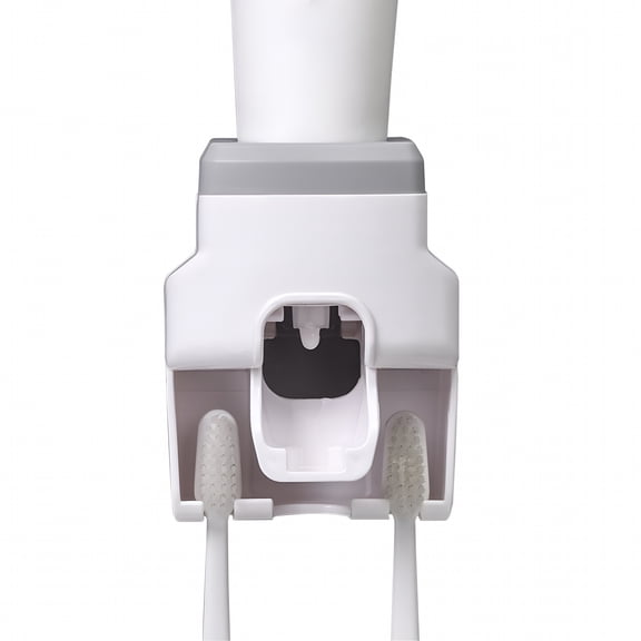 ACDANC 2026 New Automatic Toothpaste Dispenser with 2 Toothbrush Holder Slots Set Hands Free Wall Mounted Toothpaste Squeezer Dispenser for Family Bathroom Sink for Bathroom,Dorm,Office,Travel