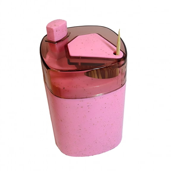 ACDANC 2026 New Automatic Toothpick Box Toothpick Holder -Up Toothpick Dispenser Storage Box Pink #2 for Kitchen,Dining Table,Office