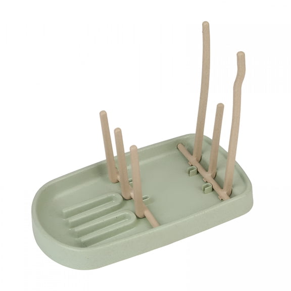 ACDANC 2026 New Baby Bottle Drying Rack,Countertop Drying Rack for Baby Feeding Accessories,Cups,Pump Parts-Bpa Free Drying Rack Wheat Straw Draining Cup Dryer Foldable Holder Tray