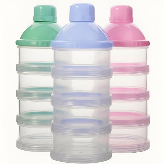 ACDANC 2026 New Baby Milk Powder Formula Dispenser,4 Layers Multi-Function Portable Formula Container for Travel for Baby,Infant,Toddler,Outdoor,Home