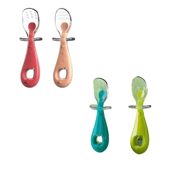ACDANC 2026 New Baby Spoons Dual Use Feeding Spoons Fun and Safe Baby Silverware Set for Baby Meals First Feeding Travel Home Use Daycare.