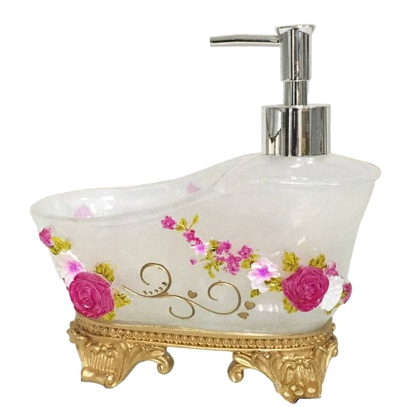 ACDANC 2026 New Bathroom Soap Dispenser Liquid Soap Dispenser Lotion Dispenser with Pump for Bathroom Kitchen Sink Hotel Home Use Palace Rose White