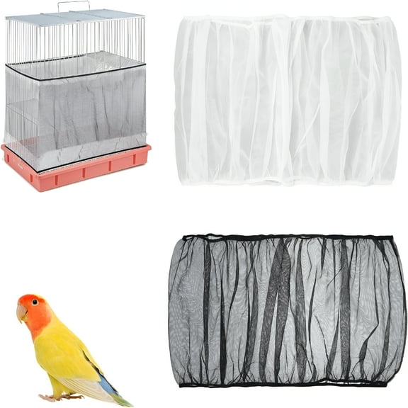 ACDANC 2026 New Bird Cage Seed Catcher Adjustable Food Guard for Birds,Parakeets,Finches,Cockatiels,Canaries,Small Pets