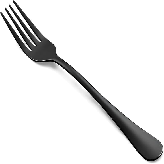 ACDANC 2026 New Black Salad Forks Set for 8,Stainless Steel 6.8-Inch Dessert Fork 8-Piece,Mirror Polished,Dishwasher Safe for Daily,Dining,Party,Restaurant,Black