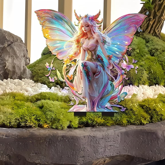 ACDANC 2026 New Bohemian Fairy Flower Pot Decoration,Fairy Planter Flower Pots,Fairy Garden Accessories,Handcrafted Acrylic Bohemian Flower Pot for Your Home Or Garden