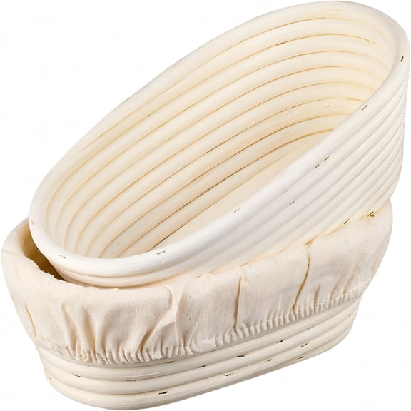 ACDANC 2026 New Bread Proofing Basket 10" Oval Set for Baking, Bread Making, Kitchen Use, Homemade Bread, Dough Rising, Baking Enthusiasts