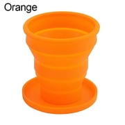 ACDANC 2026 New Camping Telescopic Collapsible Outdoor Drinking Mug Water Cup Tea Coffee Cup Folding Cup Orange for Hiking,Travel,Picnics,Outdoor Adventures,Camping,Sports Events.