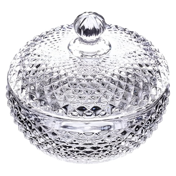 ACDANC 2026 New Candy Jar,Candy Bowl Jars with Lids,Jar with Cover Transparent Dish with Lid for Home Party Wedding Decor,Room Decor for Kitchen,Dining,Office,Gift
