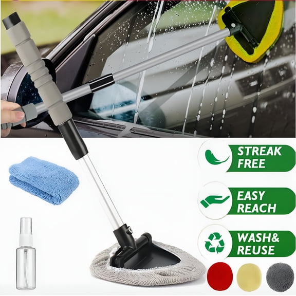 ACDANC 2026 New Car Detailing Wash Brush Windshield Cleaning Tool Car Inside Window Cleaner Tool with Anti Fog Car Windshield Cleaner Tool for Cars,Trucks,Suvs,Windshields,Glass Surfaces