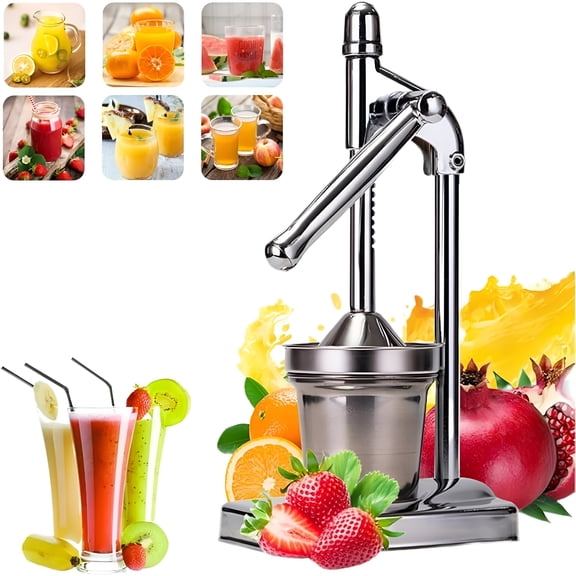 ACDANC 2026 New Cast Iron Juicer Hand Press - Heavy Duty Manual Juice Extractor,Stainless Steel Lemon Orange Squeezer for Fresh Lemonade,Effortless Hand Press Juicer for Home Kitchen