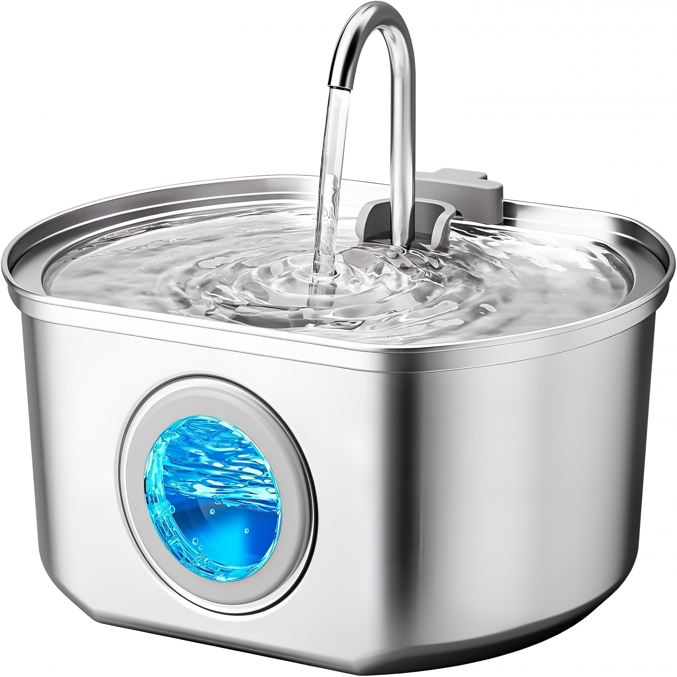 ACDANC 2026 New Cat Water Fountain Stainless Steel:108Oz Cat Fountain for Drinking-Pet Water Fountain Inside-Automatic Dog Watering Dispenser Bowl-Pet Feeding&Watering Supplies-Water Level Window