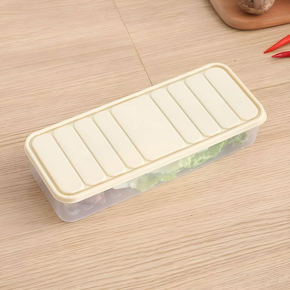 ACDANC 2026 New Celery Keeper for Refrigerator Lunch Meat Storage Containers for Fridge Apricot Small, for Fridge, Kitchen, Meal Prep, Food Storage, Fresh Keeping.