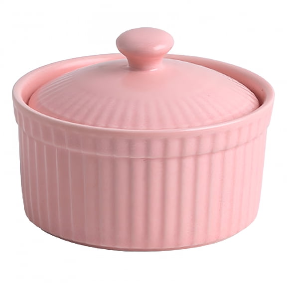 ACDANC 2026 New Ceramic Baking Ramekins with Lids,Reusable Oven Safe Bowls for Creme Brulee & Cakes,Versatile Home Baking Dishes for Desserts,Souffles and Pudding Custard Dish