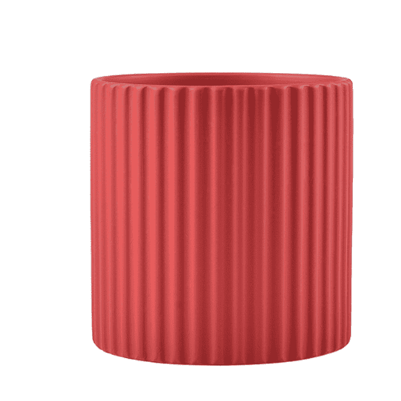 ACDANC 2026 New Ceramic Planter Artisan Handcrafted Process Ceramic Pots for Plants Stylish Textured Ceramic Glazed Planter Red for Home Decor Indoor Gardening Office Display Plant Storage.