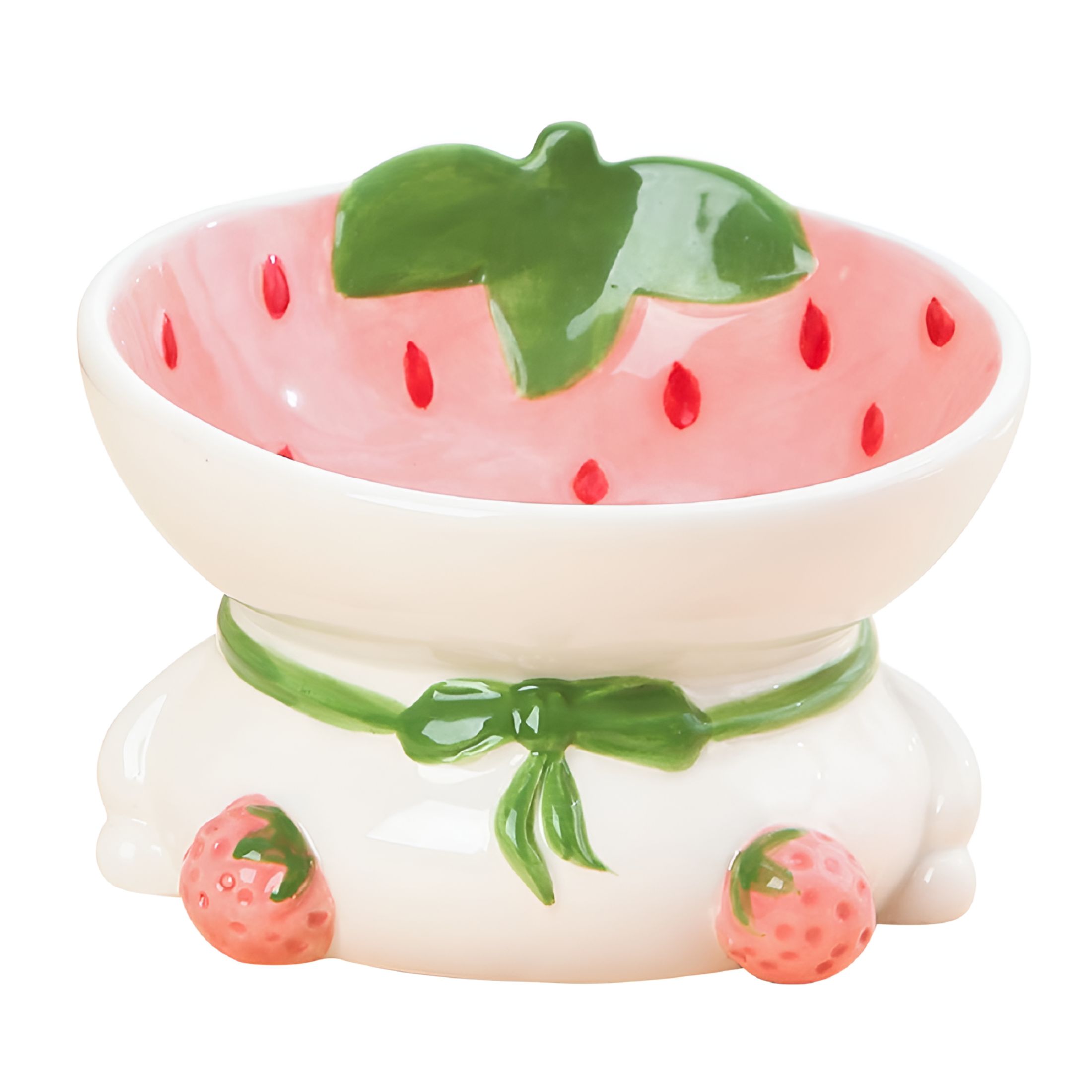 ACDANC 2026 New Ceramic Raised Cat Bowls Elevated Tilted Cat Food and Water Bowl Pet Feeder Dish for Cats and Dogs for Home,Kitchen,Pet Store,Travel