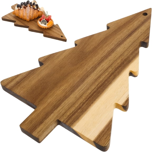 ACDANC 2026 New Christmas Tree Charcuterie Board,Kitchen Cutting Chopping Board Platter,Tree Cutting Board Xmas Cheese Board,Sushi Serving Tray,Wooden Appetizer Tray for Dessert,Candy,Vegetables