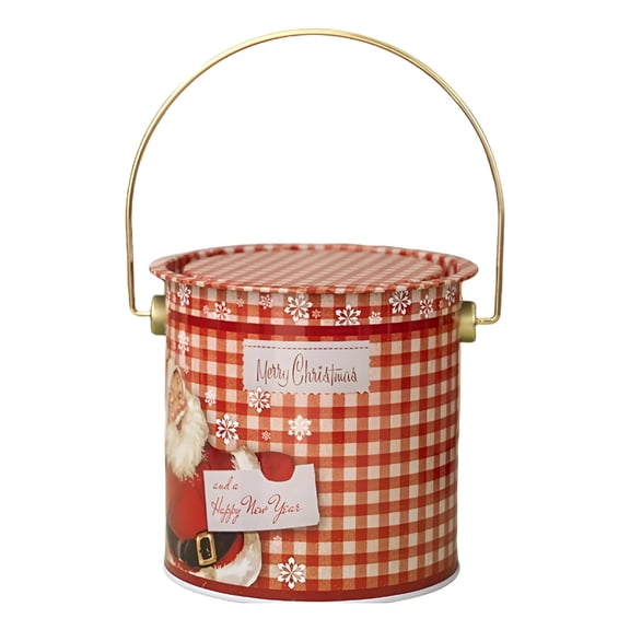 ACDANC 2026 New Christmas Vintage Cookies Iron Jar Cookies Jars for Kitchen Counter Airtight Jar Cookies Containers Cookies Tin with Lids for Gift Giving Large Cookies Christmas Gift Box