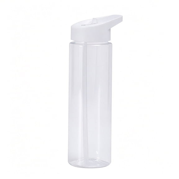 ACDANC 2026 New Clear Water Bottle with Straw | No Markings Bpa Free 24 Oz Sports Water Bottle | Leak Proof Re-Usable Top Plastic Drinks Bottles for School,Office,Gym,Cycling