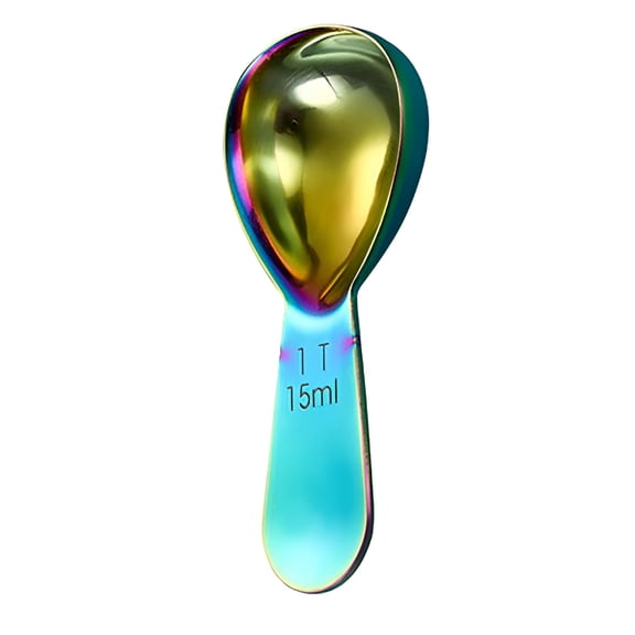 ACDANC 2026 New Coffee Scoop 1 Tablespoon (15Ml) Stainless Steel Measuring Spoons for Ground Coffee Color Contrast Thickened Reusable Tablespoon for Coffee Milk Powder Fruit Powder