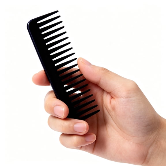 ACDANC 2026 New Comb Handleless Hair Brush Portable Travel Mini Brush for Women and Men Black for Travel Commuting Office Quick Touch-Ups School