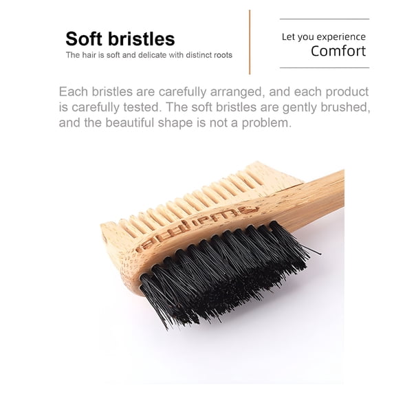 ACDANC 2026 New Compact, Lightweight, Ergonomic Dual Edge Comb Mini Bamboo and Wood Eyebrow Brush, Wide Application for Beauty and Personal Care for Home, Salon, Travel
