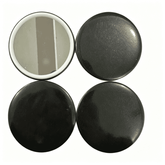 ACDANC 2026 New Compact Mirror Bulk Round Makeup Glass Mirror for Purse Great Gift 2.5 Inch Pack of 12 for Travel, Party, Daily, Wedding, Office (Black)