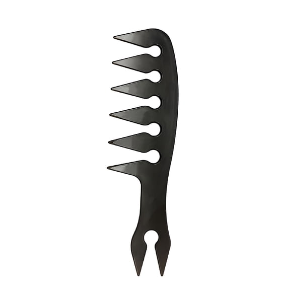 ACDANC 2026 New Creative Men'S Retro Back Head Shape Artifact Texture Comb Beard Template Right Angle Comb for Barber, Home Grooming, Styling, Beard Shaping, Haircuts