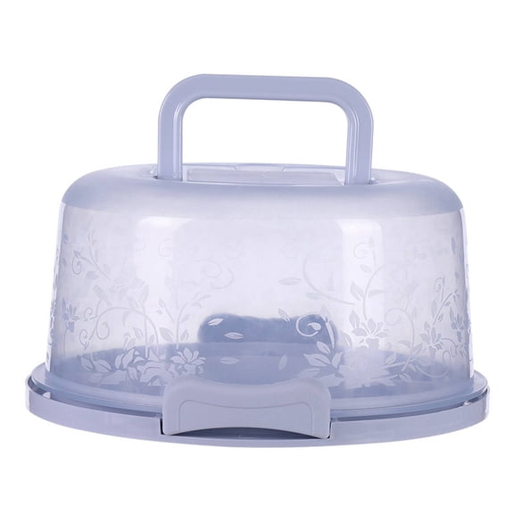 ACDANC 2026 New Cupcake Containers Easy to Pick Up Pie Carrier with Lid and Handle Secure Fastener Pie Container with Lid for Bakery Party Picnic Blue