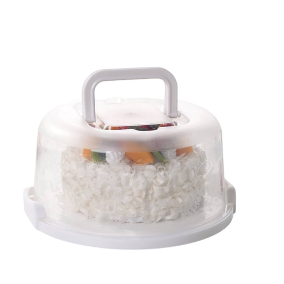 ACDANC 2026 New Cupcake Containers,Easy to Pick Up Pie Carrier with Lid and Handle,Secure Fastener Pie Container with Lid for Baking, Dessert, Picnic, Party, White