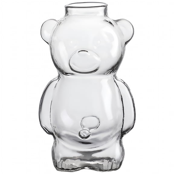 ACDANC 2026 New Cute Bear Shaped Glass Cup Cocktail Glass Coffee Mugs Beverage Glasses Goblet for Home,Cafe,Party,Office