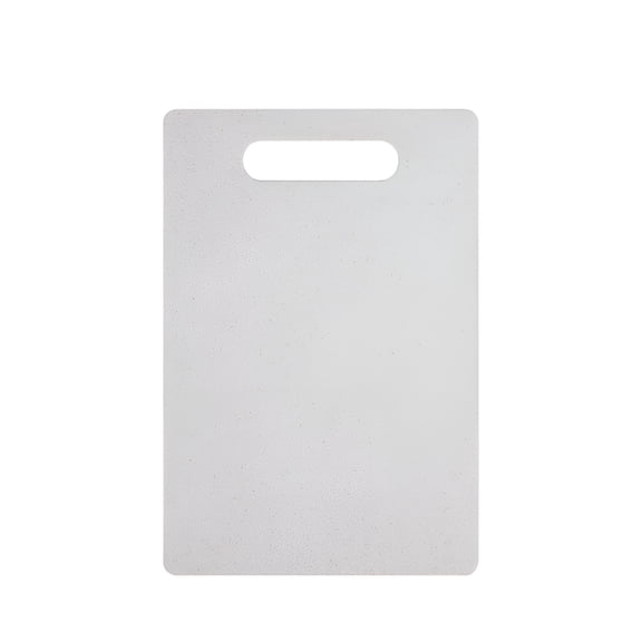 ACDANC 2026 New Cutting Board with Handle,Plastic Utility Cutting Board,Food Safe Pp Material,Dishwasher Safe,Thick Chopping Board,12.6"X8.7",Easy Grip Handle,White Granite Color
